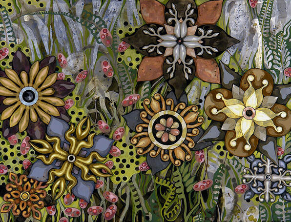 painting - botanicals and patterns