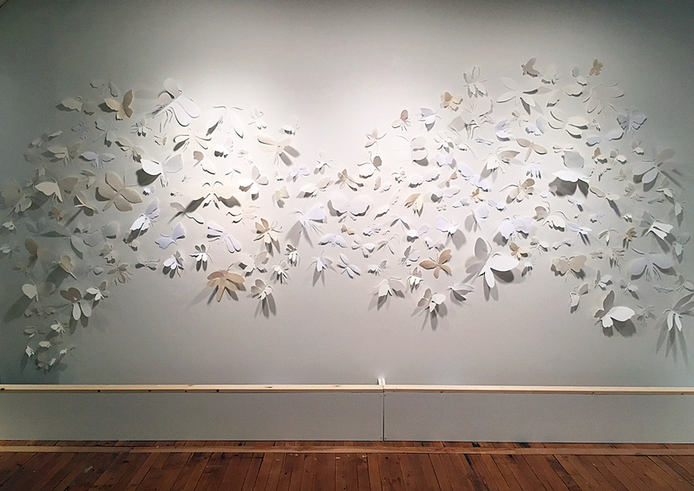 Eleanor McGough, paper art insects