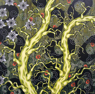 painting - chemical branches